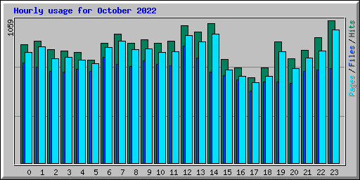 Hourly usage for October 2022