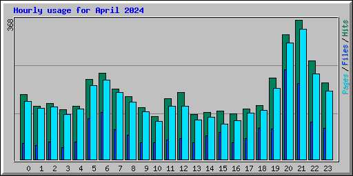 Hourly usage for April 2024